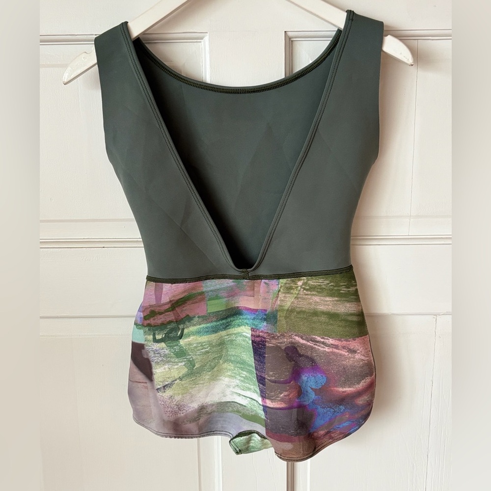 Seea Olive Green and Multicolor One-Piece Swimsuit - Picture 5 of 10